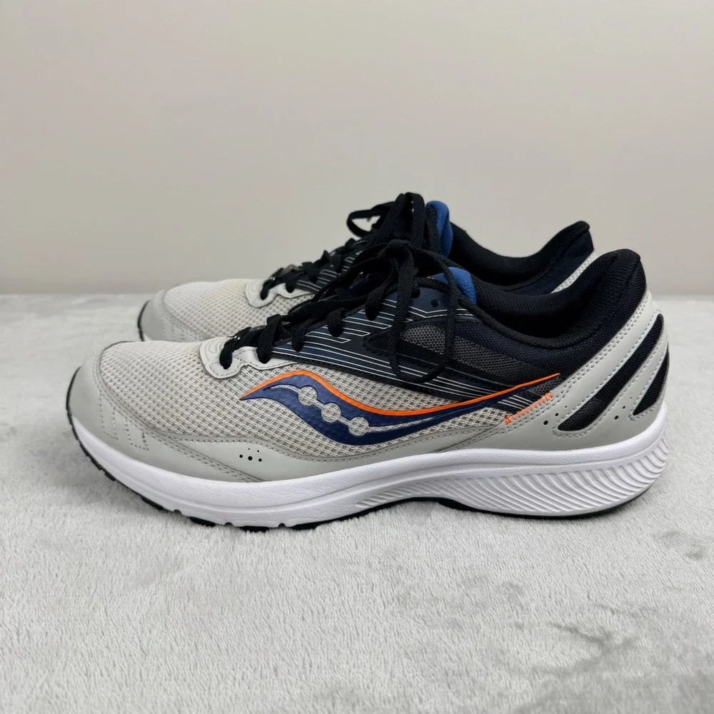 Saucony Cohesion 15 Men's Running Shoes Gray Black Orange S20701-15 Size‎ 12